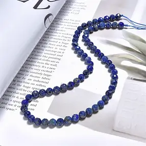 Strang Kugeln, Lapis Lazuli, 06mm, facettiert | Edelsteine, Heilsteine & Schmuck