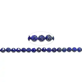 Strang Kugeln, Lapis Lazuli, 06mm, facettiert | Edelsteine, Heilsteine & Schmuck