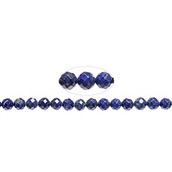 141040101820 Cuentas de piedras preciosas, Lapislázuli, 08mm, facetado | Marco Schreier
