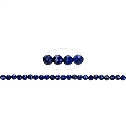 141040104820 String Beads/Button, Lapis Lazuli A, faceted, 03 x 03mm | Marco Schreier