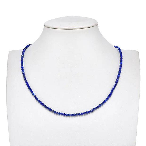 String Beads, Lapis Lazuli AA, 03mm, faceted | wholesaler gems & healing stones