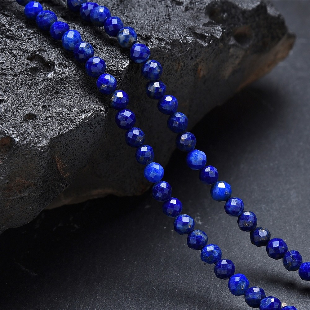 Strang Kugeln, Lapis Lazuli AA, 03mm, facettiert | Marco Schreier