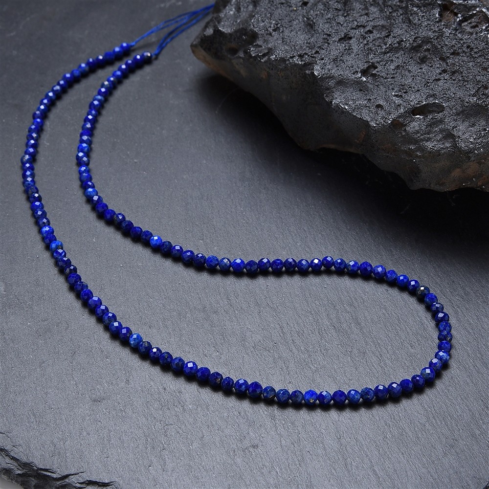 Strang Kugeln, Lapis Lazuli AA, 03mm, facettiert | Marco Schreier