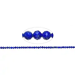 141040104823 Rang de collier boules, Lapis-lazuli AA, 03mm, facetté | Marco Schreier