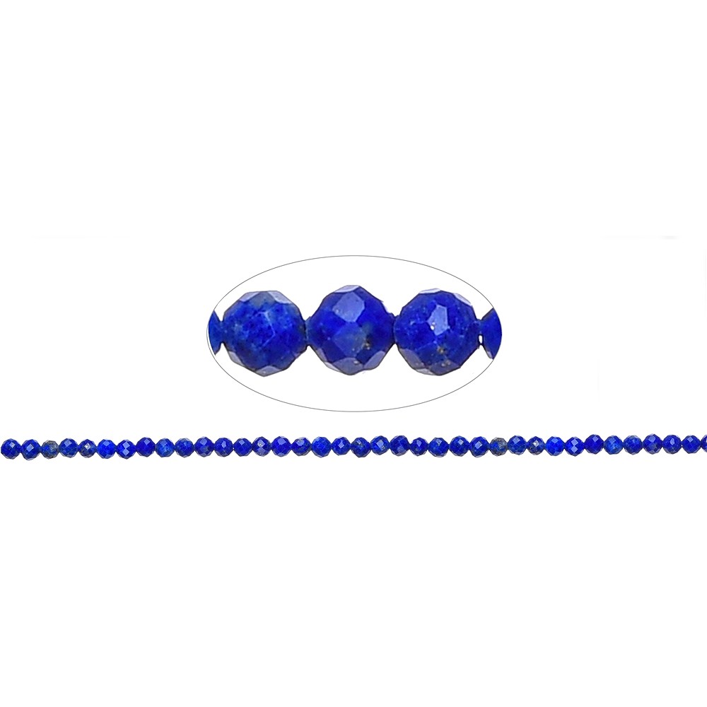 Strang Kugeln, Lapis Lazuli AA, 03mm, facettiert | Marco Schreier
