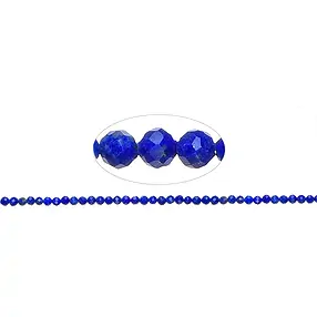 Perline a filo, Lapislazzuli AA, 03 mm, sfaccettate | Marco Schreier