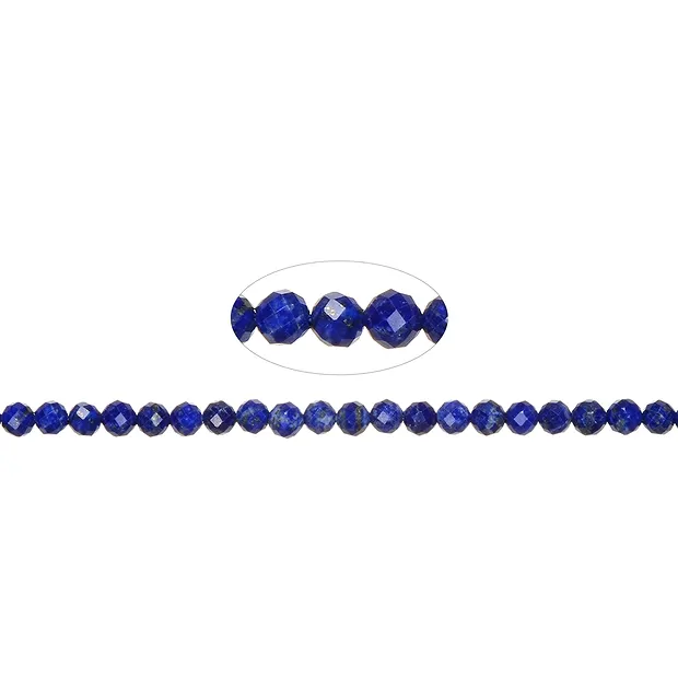 String Beads, Lapis Lazuli, 05mm, faceted (39cm) | Marco Schreier