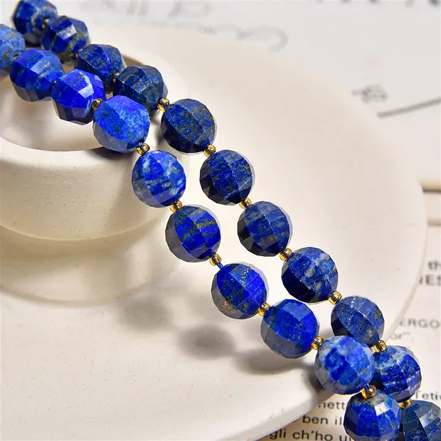 Strang Kugeln (Laterne), Lapis Lazuli, 09mm (38cm) | Marco Schreier