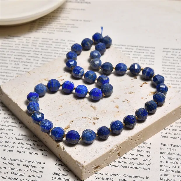 String Beads (Lantern), Lapis Lazuli, 09mm (38cm) | Marco Schreier