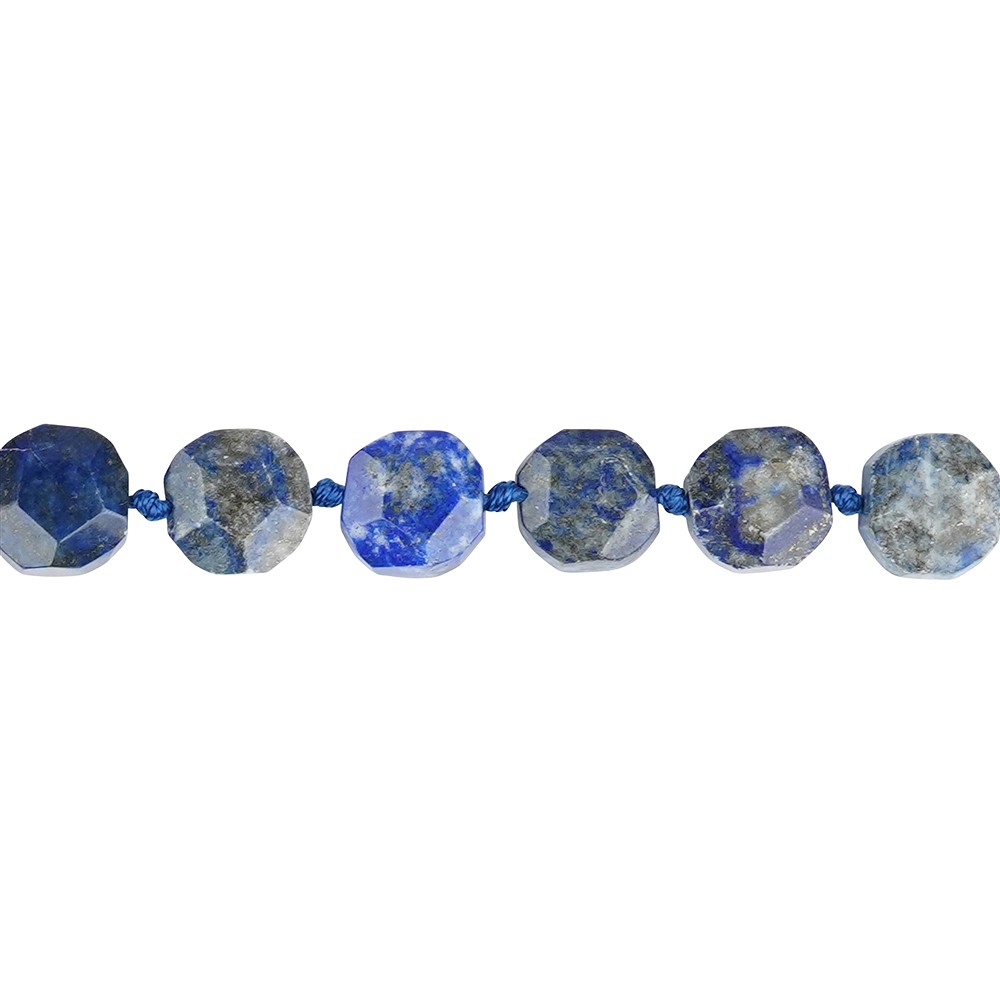 Strand cuboid, Lapis Lazuli AB, faceted, 12-14 x 12-14mm | Marco Schreier