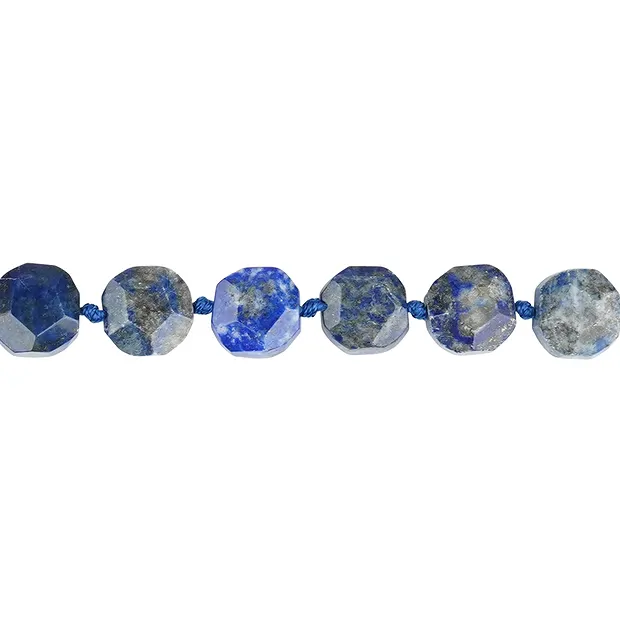 Rang de colliers, Lapis-lazuli AB, à facettes, 12-14 x 12-14mm | Marco Schreier