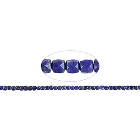 Rang de collier, Lapis-lazuli, 03,0-03,5mm, facetté (38cm) | Marco Schreier
