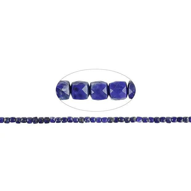 Rang de colliers, Lapis-lazuli, à facettes, 03,0-03,35mm (38cm) | Marco Schreier