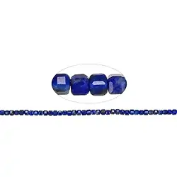 141040210323 Strand cube, Lapis Lazuli, 02.5mm, faceted (39cm) | Marco Schreier