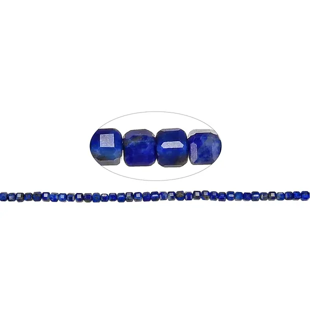 Rang de collier, Lapis-lazuli, 02,5mm, facetté (39cm) | Marco Schreier