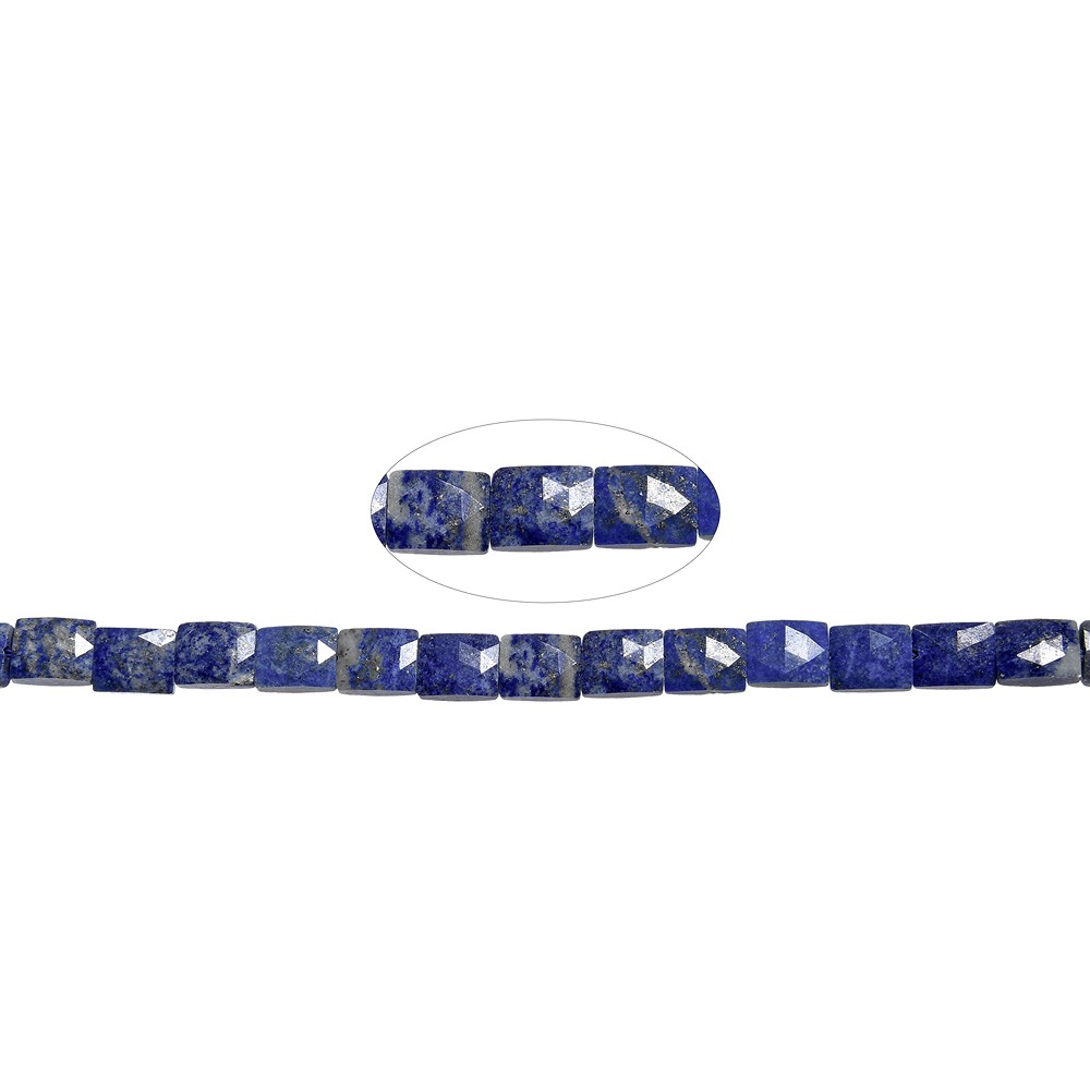Filo rettangolare, Lapislazzuli, 10 x 8 mm, sfaccettato (39 cm)  | Marco Schreier