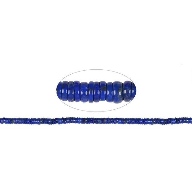 Strang Button, Lapis Lazuli, 06mm | Großhändler Edelsteine, Heilsteine & Schmuck