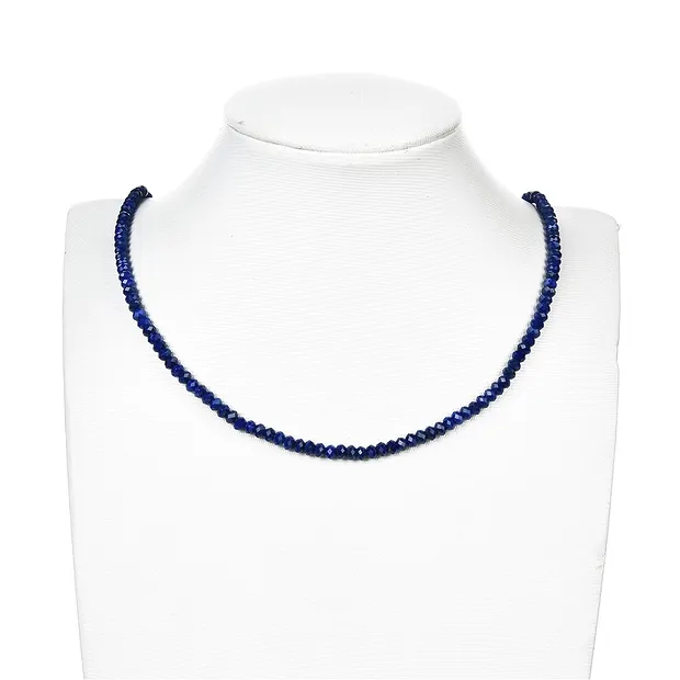 Rang de collier Boutons, Lapis-lazuli A+, facetté, 02 x 04mm | Marco Schreier