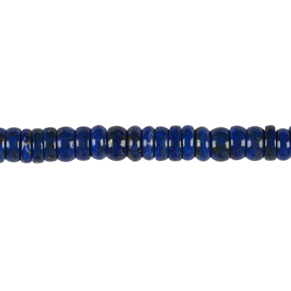 Strand cylinder "Heishi", Lapis Lazuli AB, 02-04 x 08mm | Marco Schreier