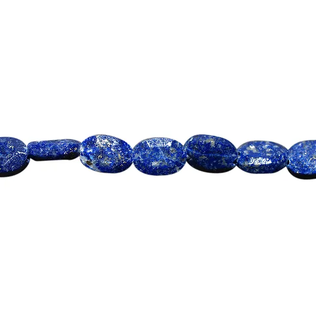Oval faceted edge strand, Lapis Lazuli, 06 x 04mm | Marco Schreier