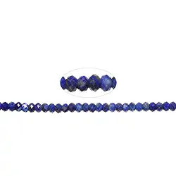 141040318020 Collar de botones, Lapislázuli, facetado, 02 x 03mm | Marco Schreier