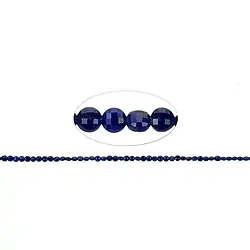 141040325321 Strand Disc/Coin, Lapis Lazuli, faceted, 01.5 x 02.5mm | Marco Schreier