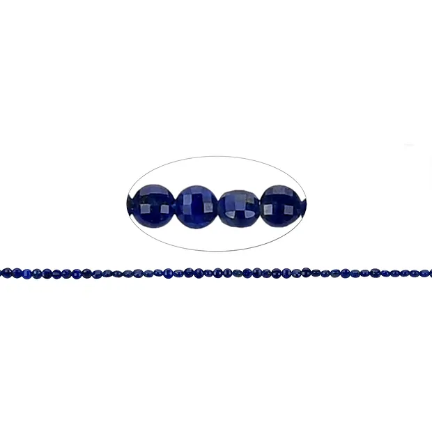 Disco/moneta a filo, Lapislazzuli, sfaccettato, 01,5 x 02,5 mm | Marco Schreier