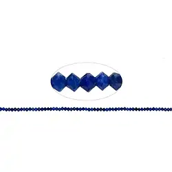 141040325420 Button/disc strand, Lapis Lazuli, faceted, 01 x 02mm | Marco Schreier