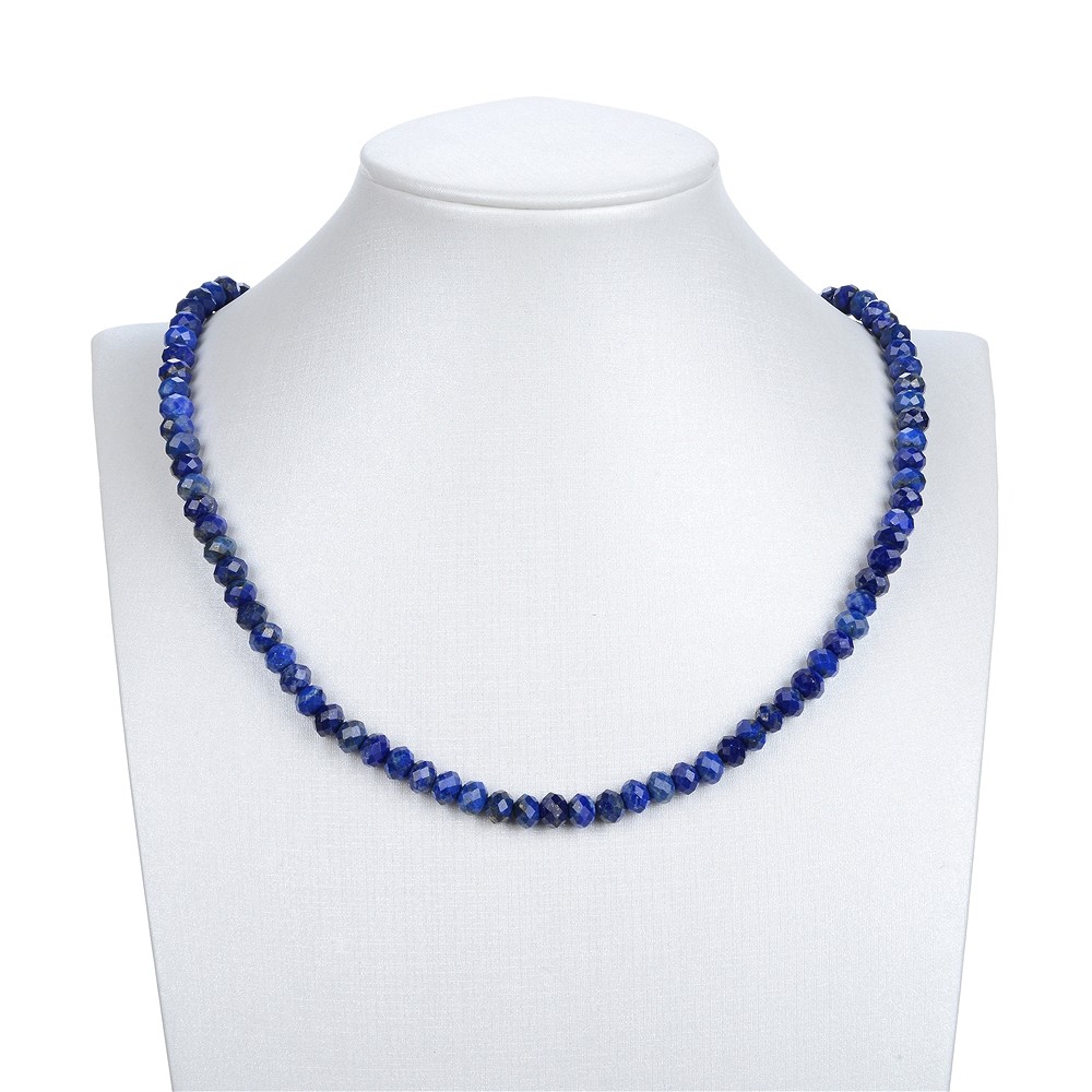 Rang de collier Boutons, Lapis-lazuli, facetté, 05 x 07mm (39cm) | Marco Schreier