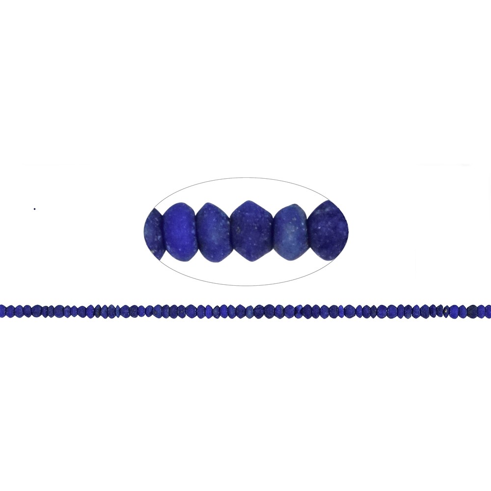 Disc strand, Lapis Lazuli, matt, 01 x 02mm (39cm) | Marco Schreier