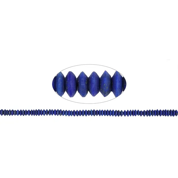 Button strand, Lapis Lazuli, 1.5 x 4.5mm, matte (37cm) | Marco Schreier