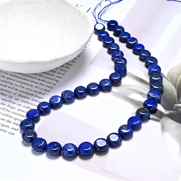 Strang Coin, Lapis Lazuli, 10mm (39cm) | Edelsteine, Heilsteine & Schmuck-Handel