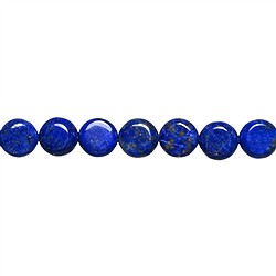 141040329220 Filo di monete, Lapislazzuli, 10 mm (39 cm) | grossista gemme e pietre curative