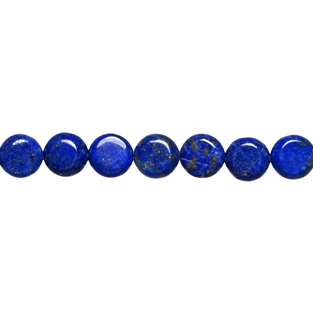 Strang Coin, Lapis Lazuli, 10mm (39cm) | Edelsteine, Heilsteine & Schmuck-Handel