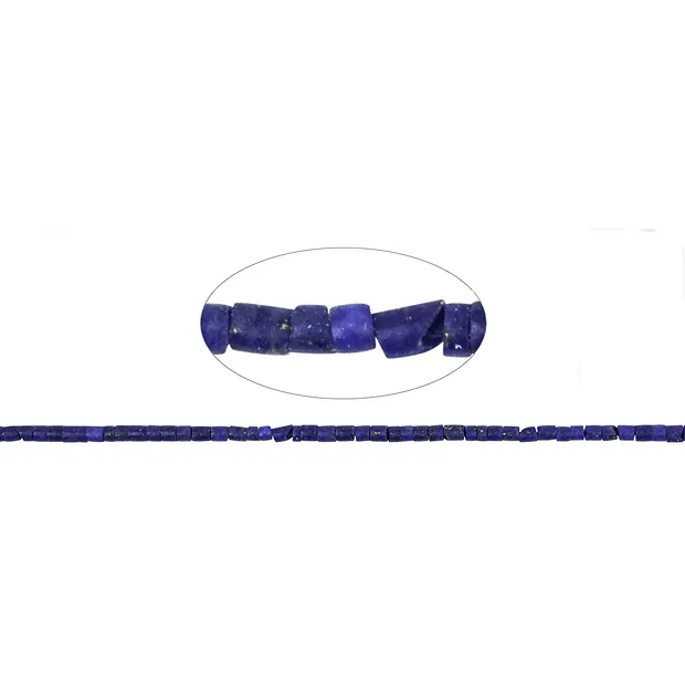 Cylinder strand, Lapis Lazuli, 01 x 01mm (36cm) | gems, healing stones & jewelry
