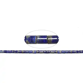 Rang de colliers, Lapis-lazuli, 10 x 08mm (39cm) | Marco Schreier