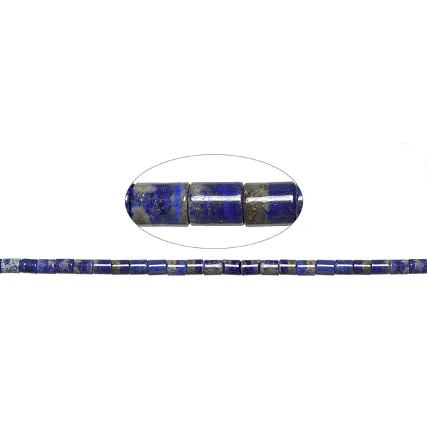 Strang Zylinder, Lapis Lazuli, 10 x 08mm (39cm) | Marco Schreier