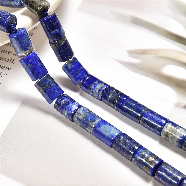 Cylinder strand, Lapis Lazuli, 09 x 07mm (39cm) | gems, healing stones & jewelry