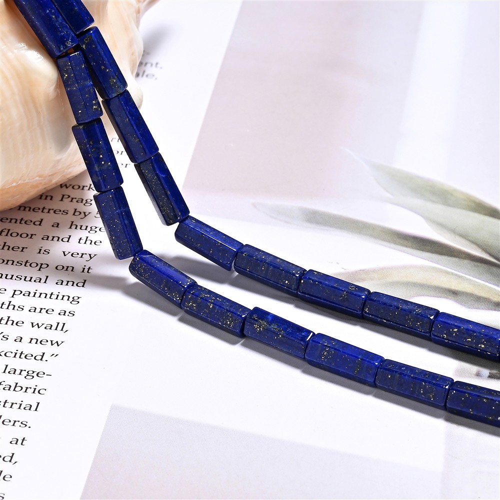 Strang cylinder, Lapis Lazuli, 12 x 5 mm, six-sided | Marco Schreier