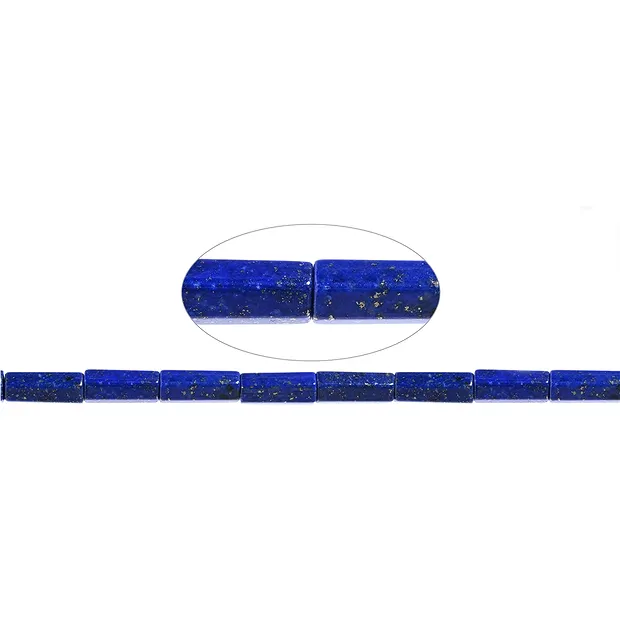 Cilindro a filoni, Lapislazzuli, 12 x 5 mm, a sei facce | Marco Schreier