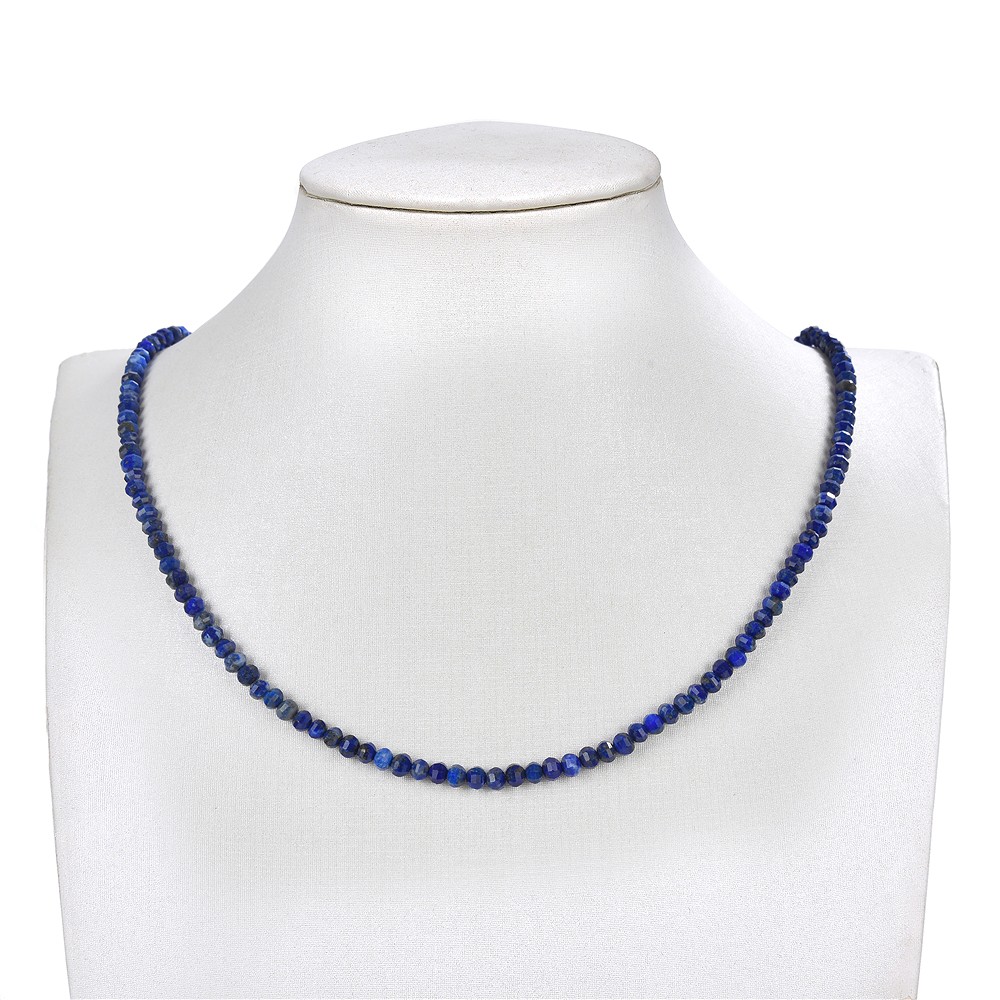 Button strand, Lapis Lazuli, 04 x 03mm, faceted | gems, healing stones & jewelry