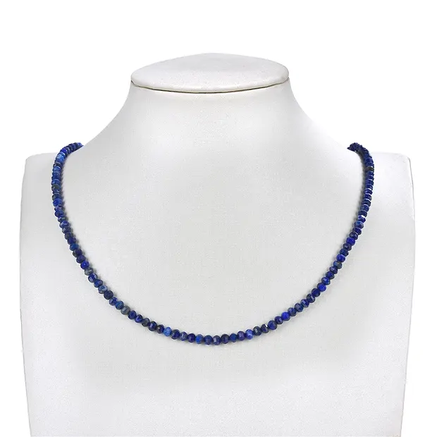 Button strand, Lapis Lazuli, 04 x 03mm, faceted | gems, healing stones & jewelry