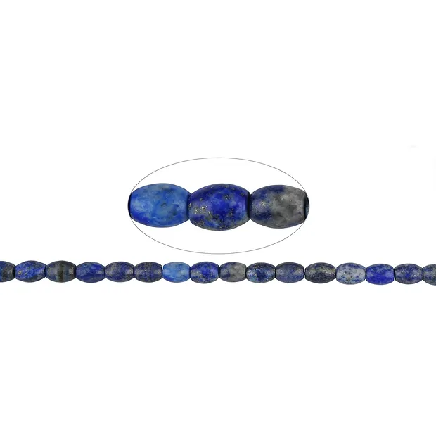 Strang Spindel, Lapis Lazuli, 09 x 07mm | GH Edelsteine, Heilsteine & Schmuck