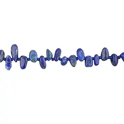 141040629720 Strand of nuggets "Tooth", Lapis Lazuli, 03-07 x 10-20mm (37cm) | Marco Schreier