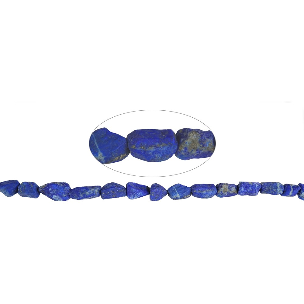 Strang Nuggets, Lapis Lazuli A, 12 - 15mm | GH Edelsteine, Heilsteine & Schmuck