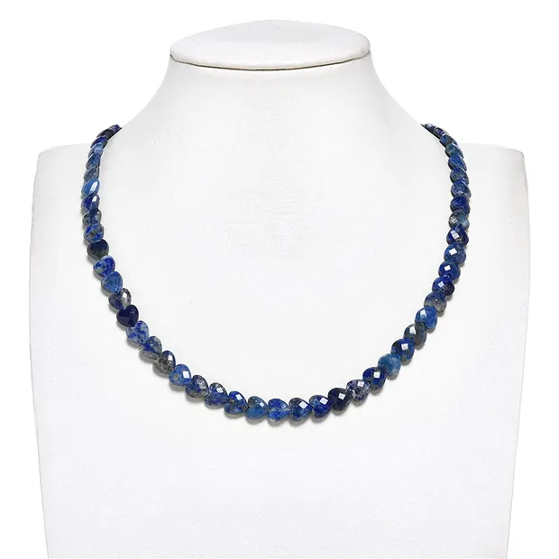 Heart strand, Lapis Lazuli, 08mm, faceted (39cm) | Marco Schreier