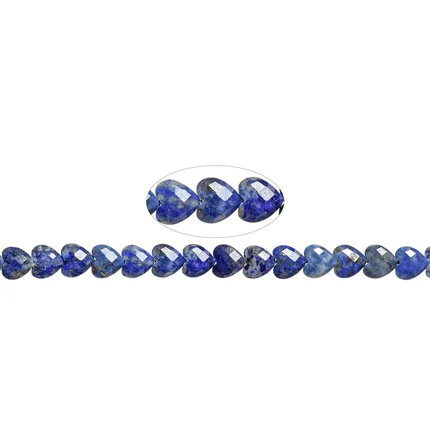 Strang Herzen, Lapis Lazuli, 08mm, facettiert (39cm) | Marco Schreier