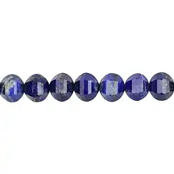 141041105620 Lapis Lazuli strand, faceted pumpkin, 09 x 10mm (38cm) | Marco Schreier