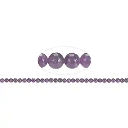 141050100520 Rang de colliers boules, Lépidolite (stab.) claire, 06mm | Marco Schreier