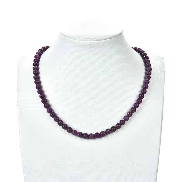 String Beads, Lepidolite (stab.) dark, 06mm | wholesaler gems & healing stones